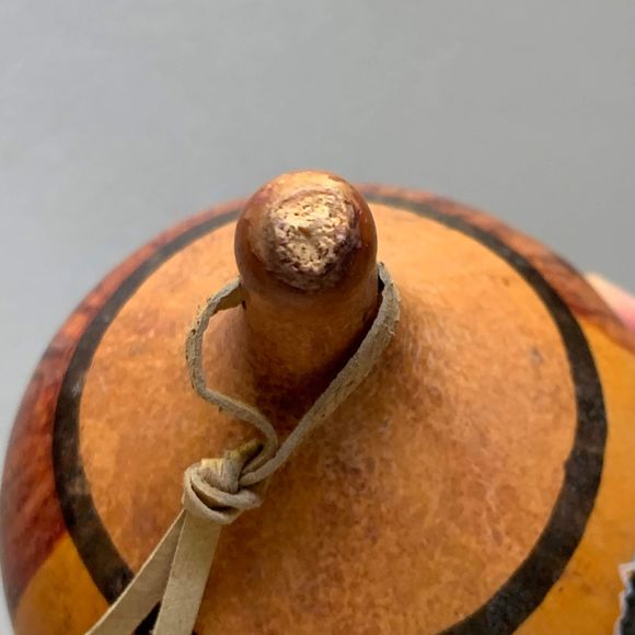 VTG African Gourd Hand Percussion Handmade Shaker - Picture 4 of 14
